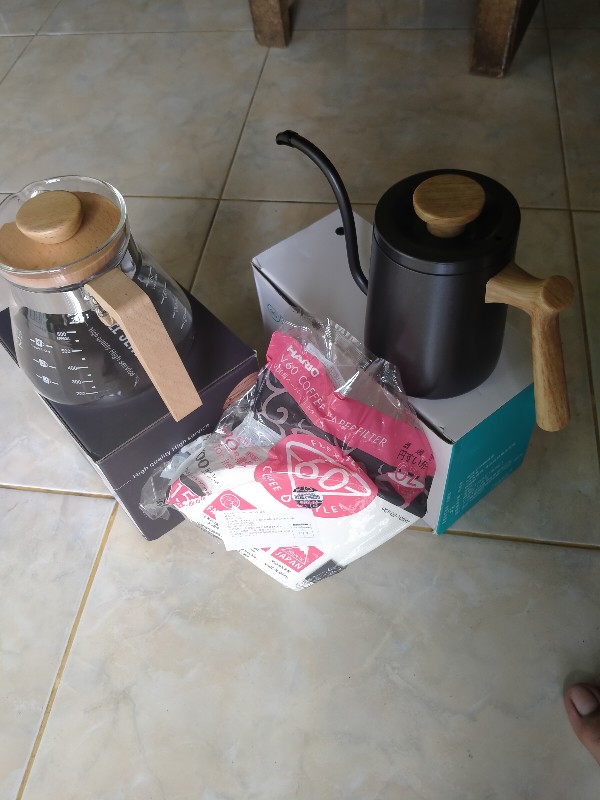 Japanese Gooseneck Kettle V60 | Pour Over | Teko Leher Angsa Kopi V60