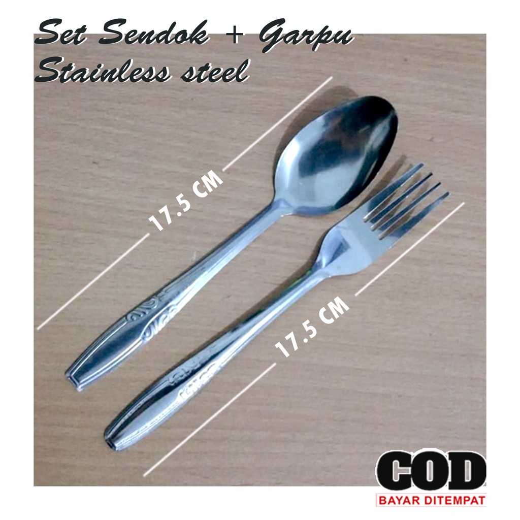 Set Sendok Garpu Murah Sendok Garpu stainless steel anti karat