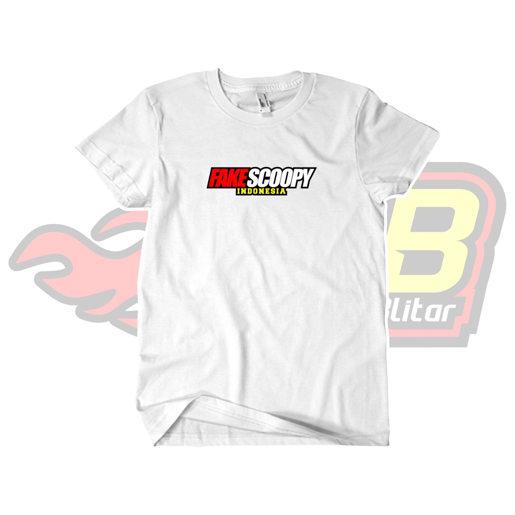 Kaos Distro Fake Scoopy Katun Combed