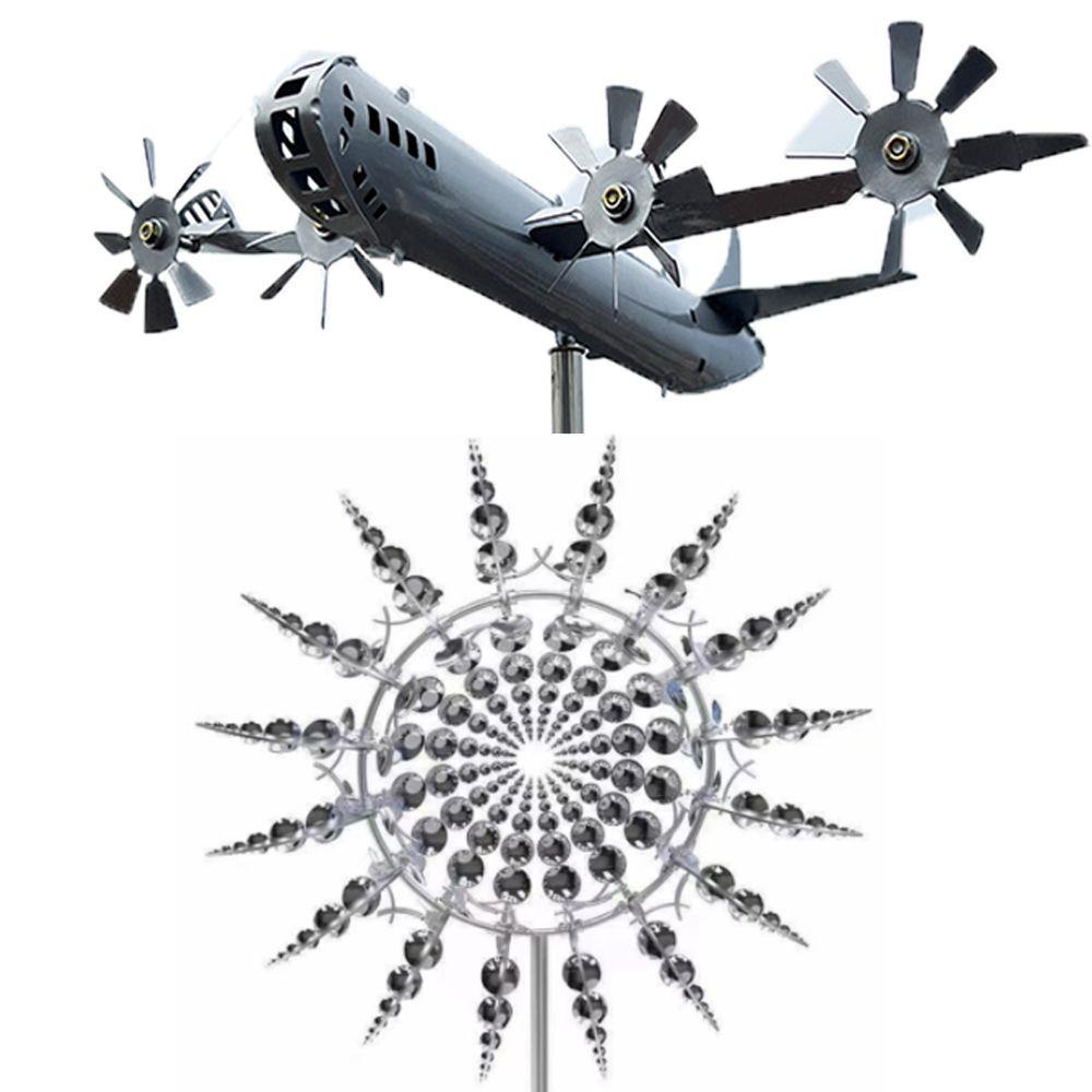 【 ELEGANT 】 Kincir Angin Angin Rumput Unik Kuat Untuk Dekorasi Outdoor Penangkap Angin