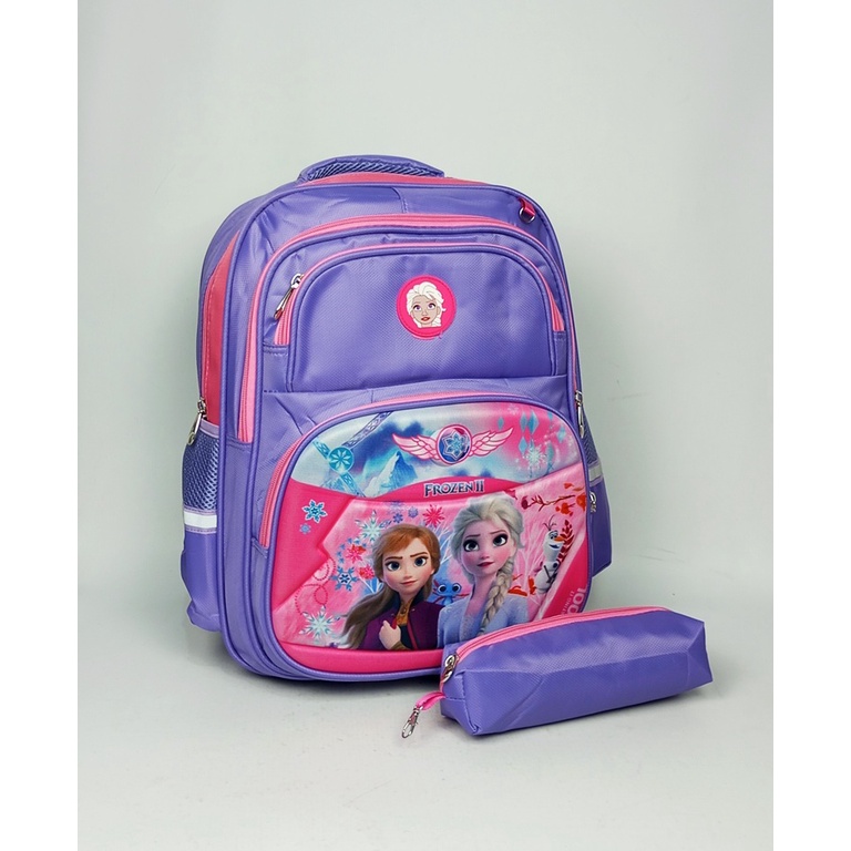 TAS ANAK IMPORT TAS ANAK CEWEK COWOK KARAKTER FROZEN BATMAN AVENGERS FREE KOTAK PENSIL