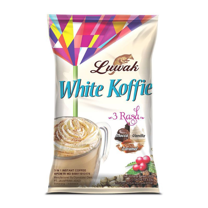 

Luwak White Coffe 3 Rasa Bag 10x20 gr