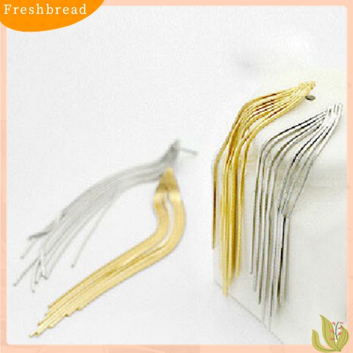 [TERLARIS]Women Party Cocktail Wedding Snake Chain Tassel Dangle Post Back Linear Earrings