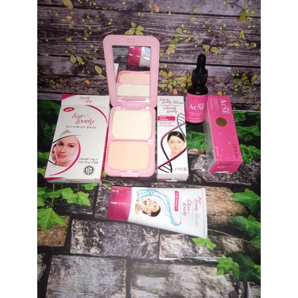 4in1 PAKET LENGKAP GLOWING FAIR AND LOVELY ORIGINAL BPOM