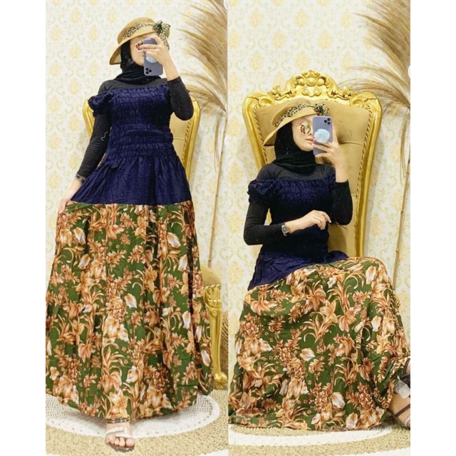 long dress canda motif