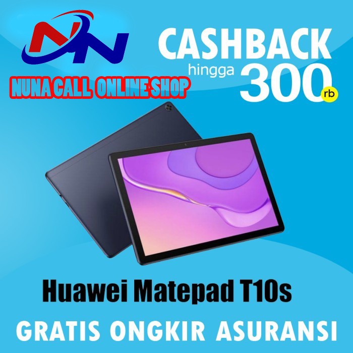 Huawei Matepad T10s 10 inch 2/32GB Garansi Resmi 2 GB 32GB