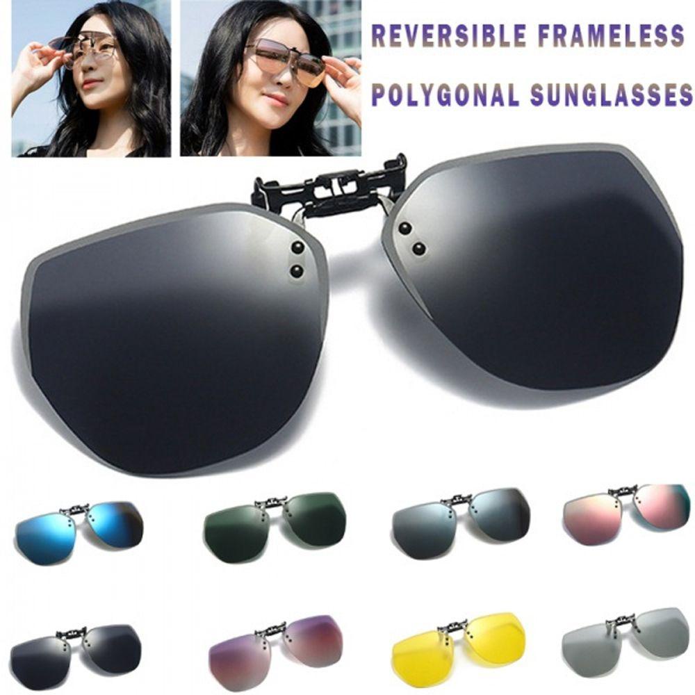 Agustinina Kacamata Clip-on Outdoor Unisex Vision Care Travel Perlindungan UV Hiking Camping Flip Up Eyewear