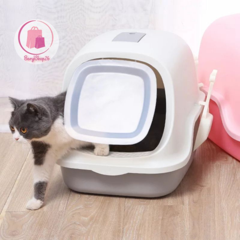 Tempat Pasir Kucing EXTRA JUMBO PINTU OTOMATIS/ CAT LITTER BOX