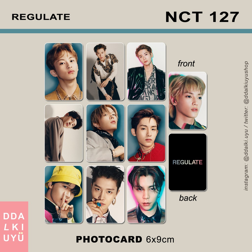 NCT 127 [REGULATE] - pc kpop unoff photocard 2 sisi taeil johnny taeyong yuta doyoung jaehyun jungwo