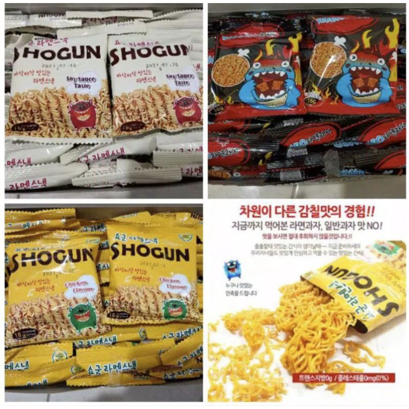 1box isi 30pack Mie Shogun Korea Snack Mie Kremes / KAROO7