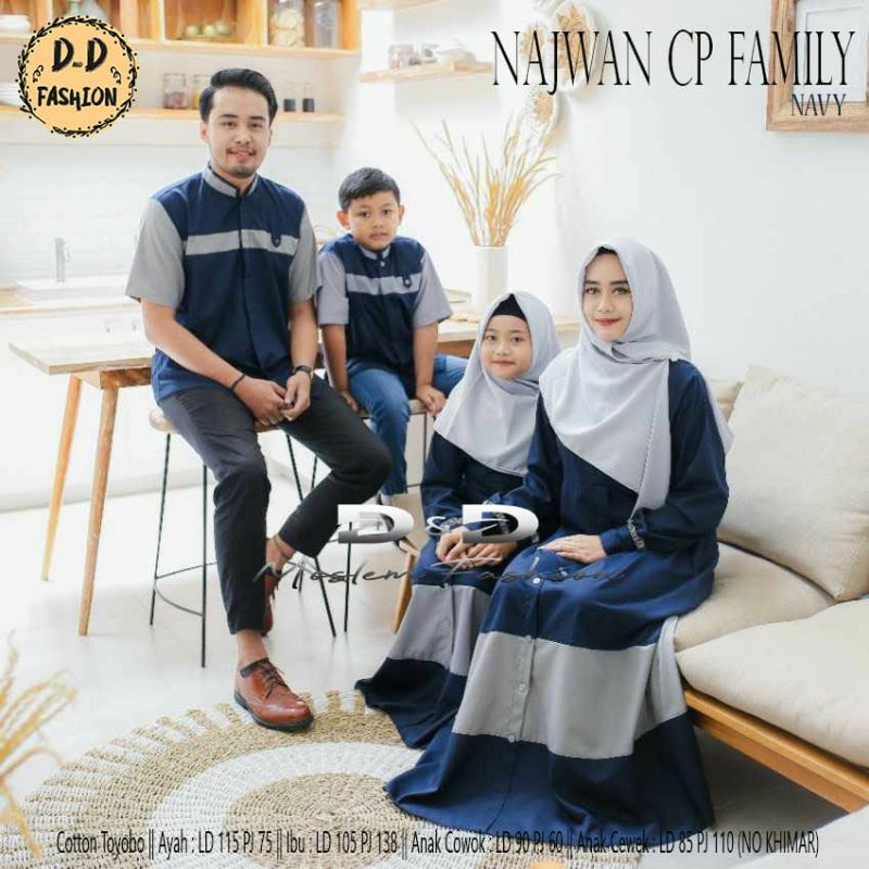 NAJWAN BAJU COUPLE KELUARGA BAJU SARIMBIT TERBARU BY DND