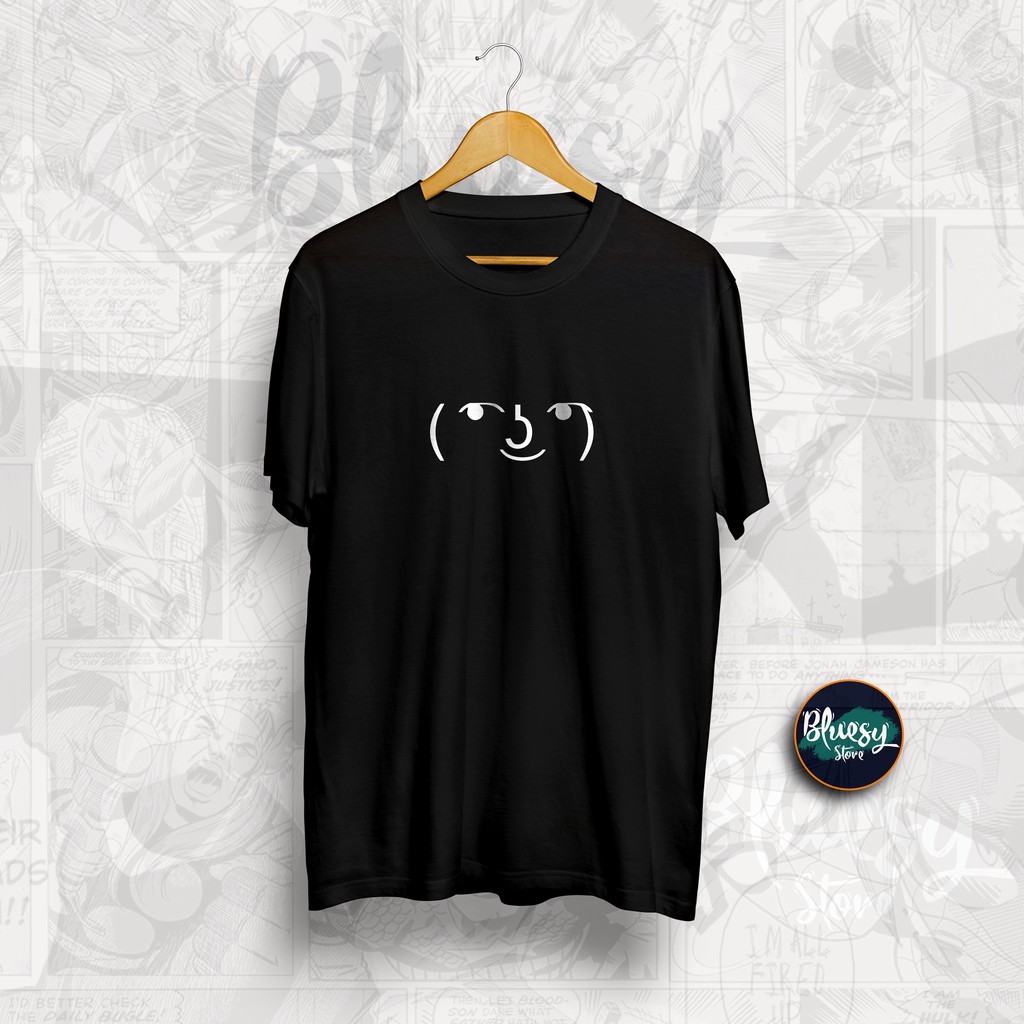 Kaos LENNY FACE EMOTICON ANIME JAPANESE CULTURE YARANAIKA MEME / KAOS DISTRO LENNY FACE