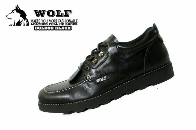 (BERGARANS1) SEPATU SEMI BOOT KULIT WOOF BULDOG ORIGINAL