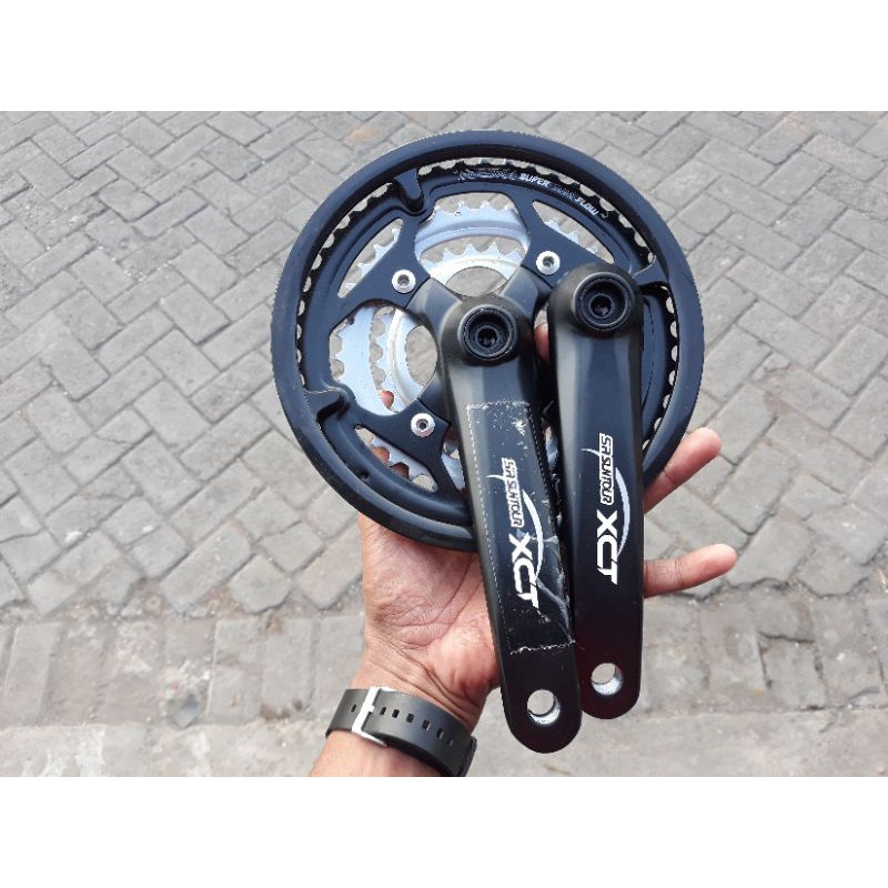 crank suntour xct 48-38-28 t crank mtb 48t crank alloy crank federal