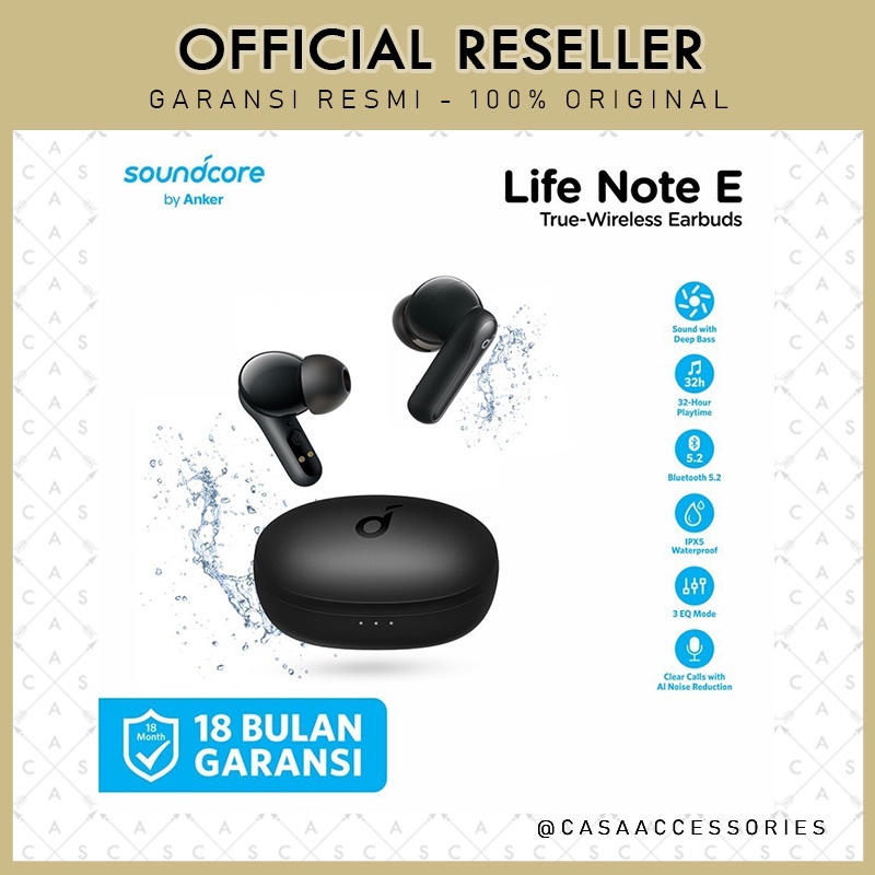 Anker Soundcore Life Note E Bass TWS True Wireless Earphone - A3943