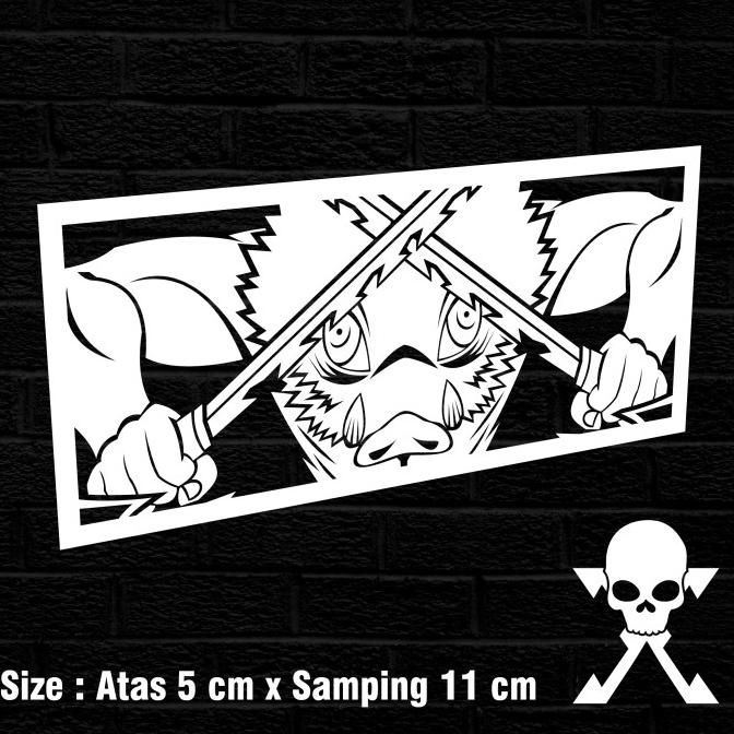 

(BISA COD) Stiker Decal Slap Demon Slayer Inosuke Hasibira STOK TERBATAS Kode 965