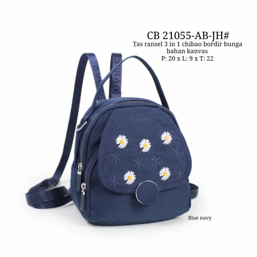 READY TAS RANSEL 3IN1 CHIBAO BORDIR BUNGA #CB 21055-AB-JH
