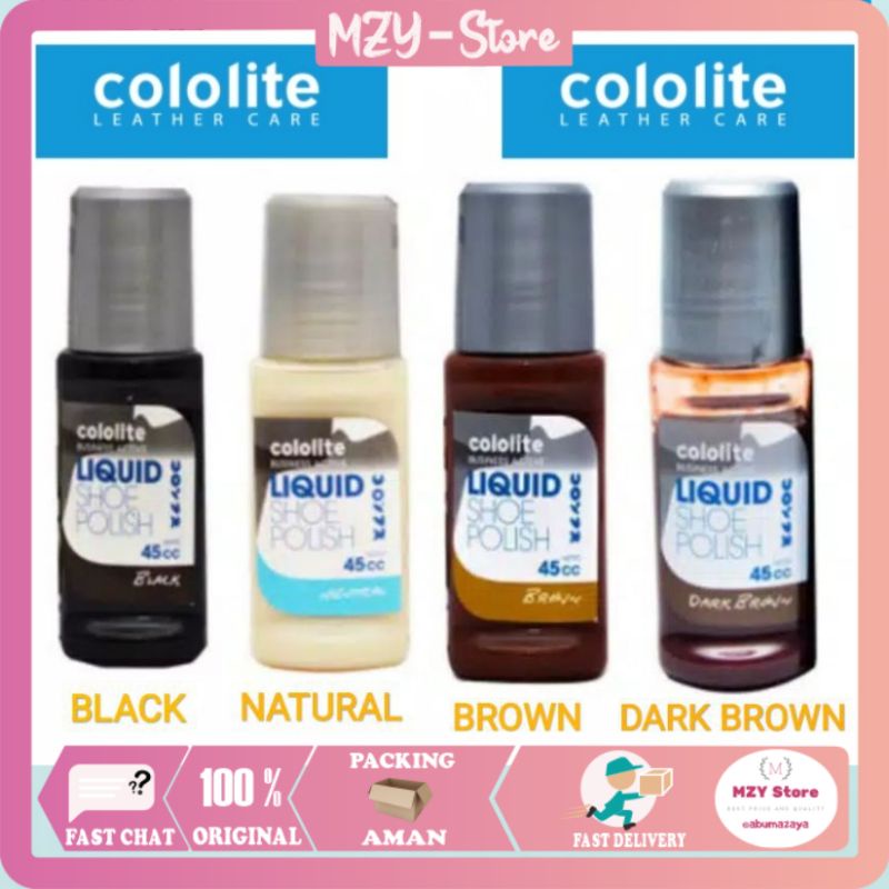 Cololite Liquid Shoe Polish / Semir Sepatu Cair  45ml - ORIGINAL PREMIUM Shoes