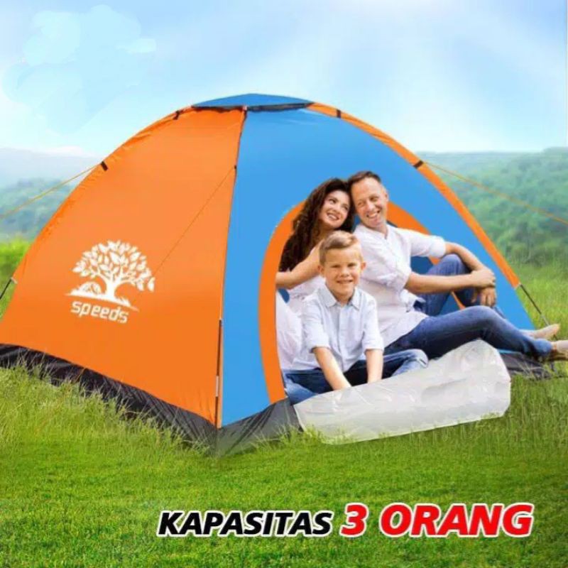 {HM} COD Tenda Camping 2-3 Orang Outdoor Indoor Tenda Gunung  Realpict Tenda Outdoor Camping