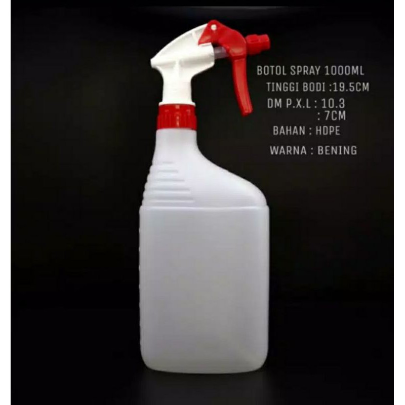 Botol Spray 1000 ML Botol Semprot 1000 ML / 500ml / 250ml Botol Kispray 1000 ML Botol Plastik Kosong