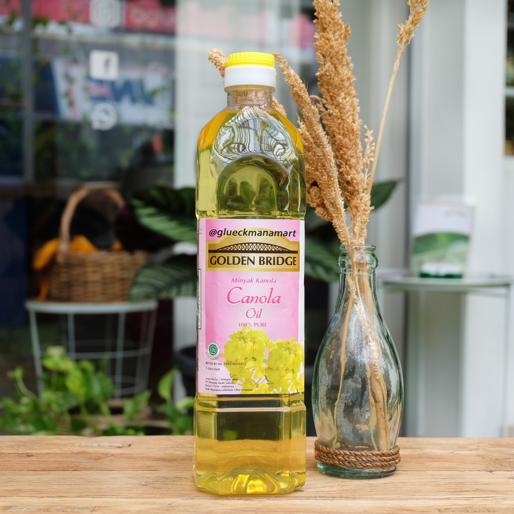 

Golden Bridge Canola Oil 1lt 100% Pure / Minyak Bunga Kanola