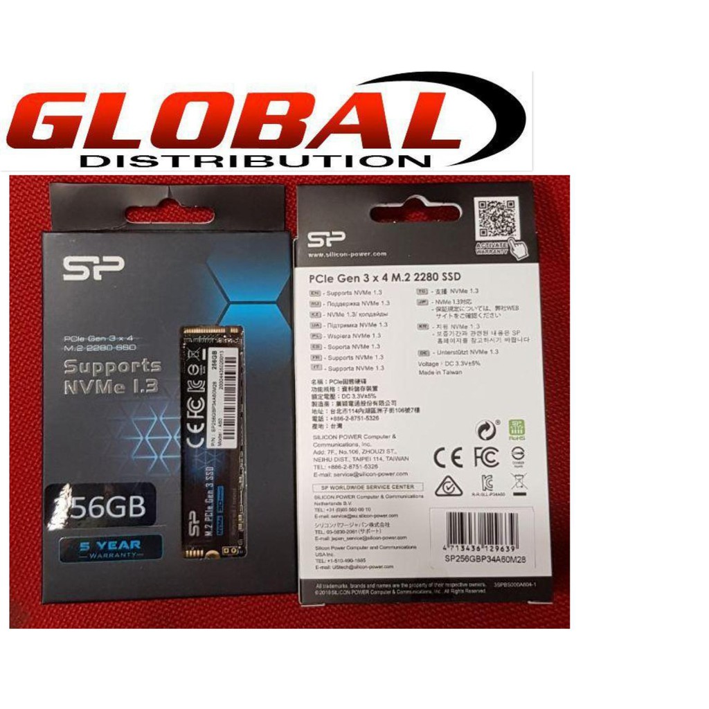 Ssd Silicon Power A60 256Gb - Ssd Nvme 256Gb Silicon Power - Ssd 256Gb Silicon Power