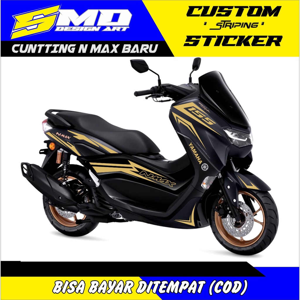 CUTTING STICKER LIST BODY YAMAHA NMAX 155 NEW GOLD