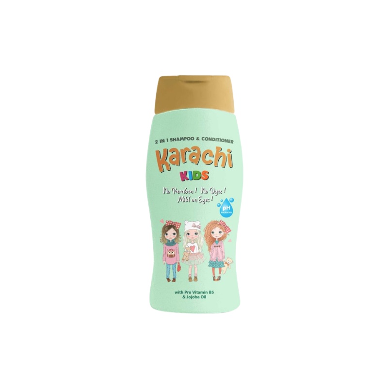 Karachi Kids 2in1 Shampoo and Conditioner 200ml Green