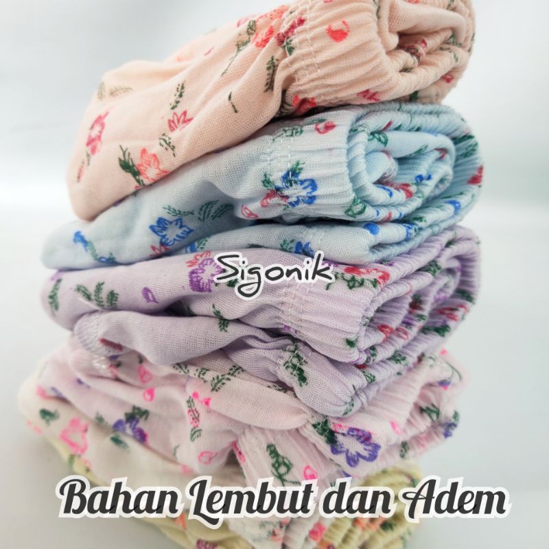 CD Celana Dalam Motif Perempuan Wanita cewek Dewasa Big Size Jumbo M L XL XXL 3L Import TNL TENLING Motif Bunga Katun Karet Kerut Undies Cawet Adem Nyaman Grosir Murah Sigonik