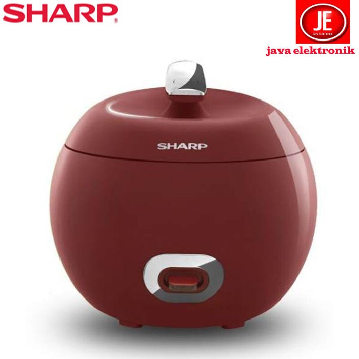 Sharp Rice Cooker 0.8 Liter - KSP8MYWH- APPLE(GARANSI RESMI) - Merah