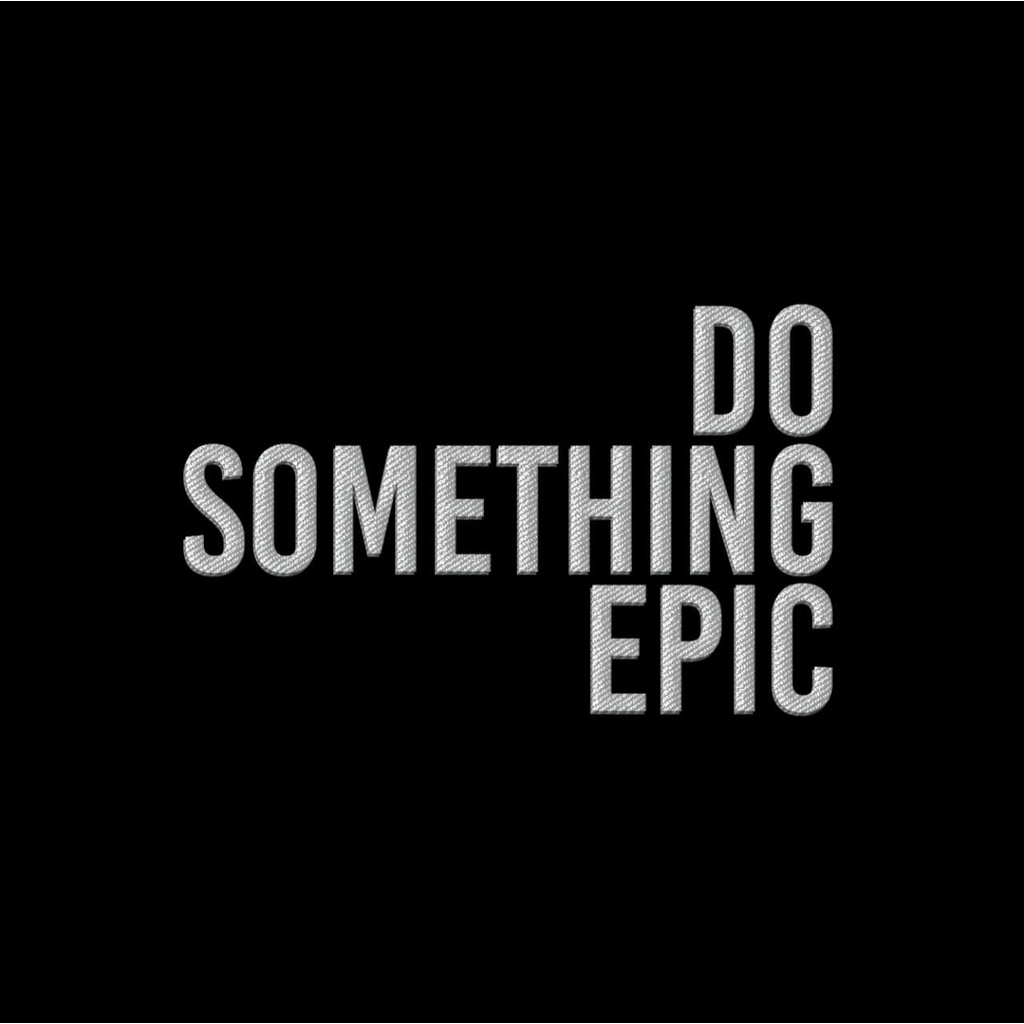 DO SOMETHING EPIC BORDIR CROP OVERSIZE SWEATER WANITA - CREWNECK KEKINIAN PREMIUM