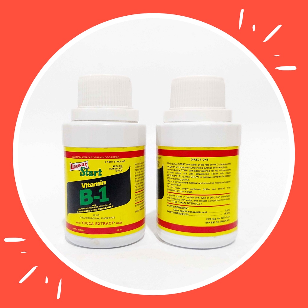 Vitamin B1 Tanaman Liquinox Start 100ML Hormon Pupuk Cair ZPT Zat Pengatur Tumbuh