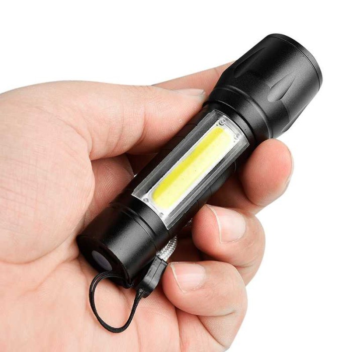 Cuci Gudang TaffLED Senter LED USB Rechargeable Q5 COB 2300 Lumens