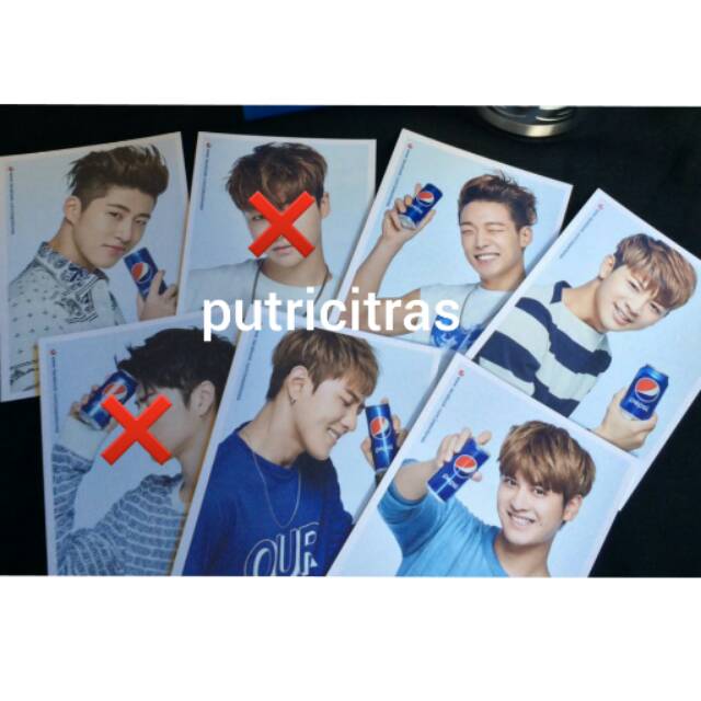 iKON PEPSI PHOTOCARD OFFICIAL FROM PEPSI KOREA