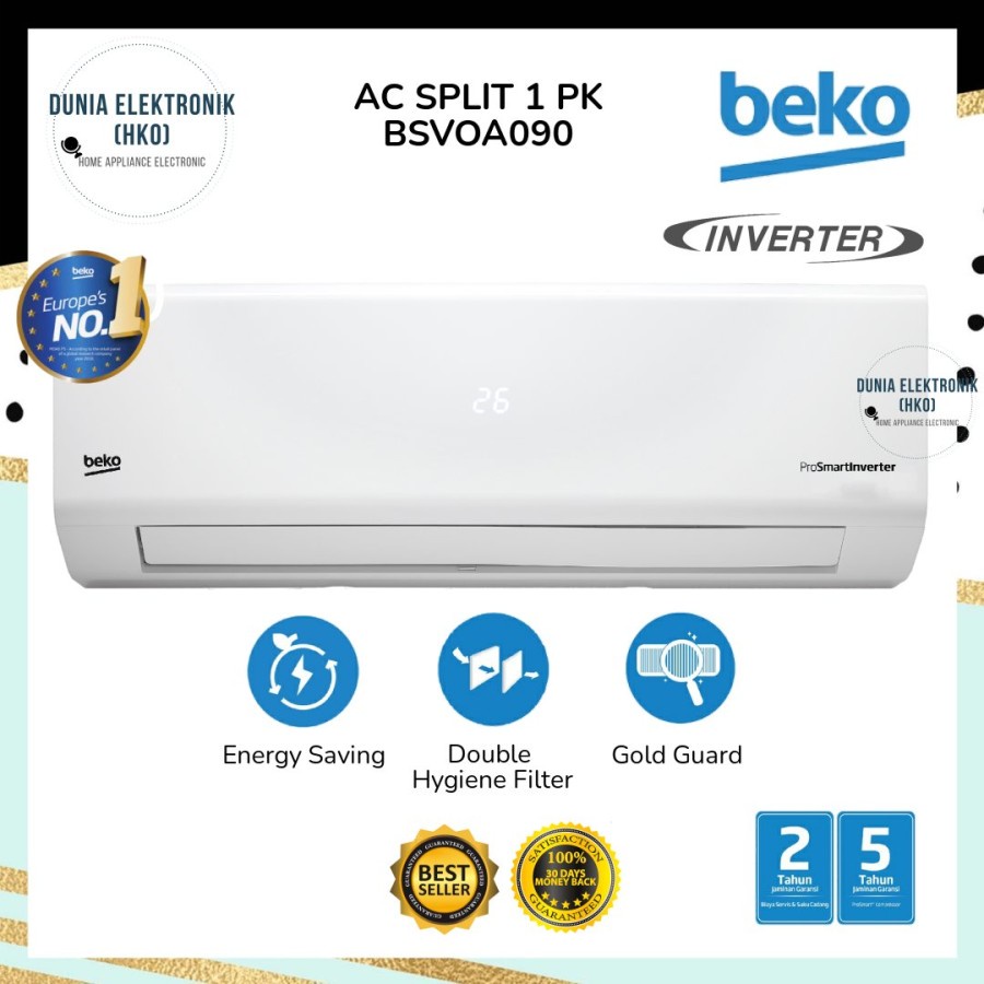 AC BEKO 1 PK BSVOA090 BSVOA 090 BSVOA091 INVERTER R32 SUPER JET COOL