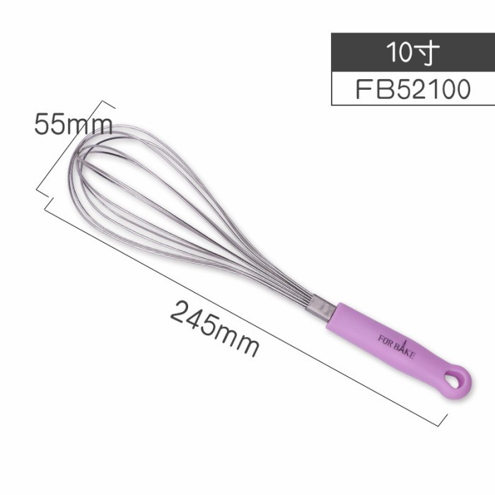 Forbake 10inch stainless whisk / kocokan telur