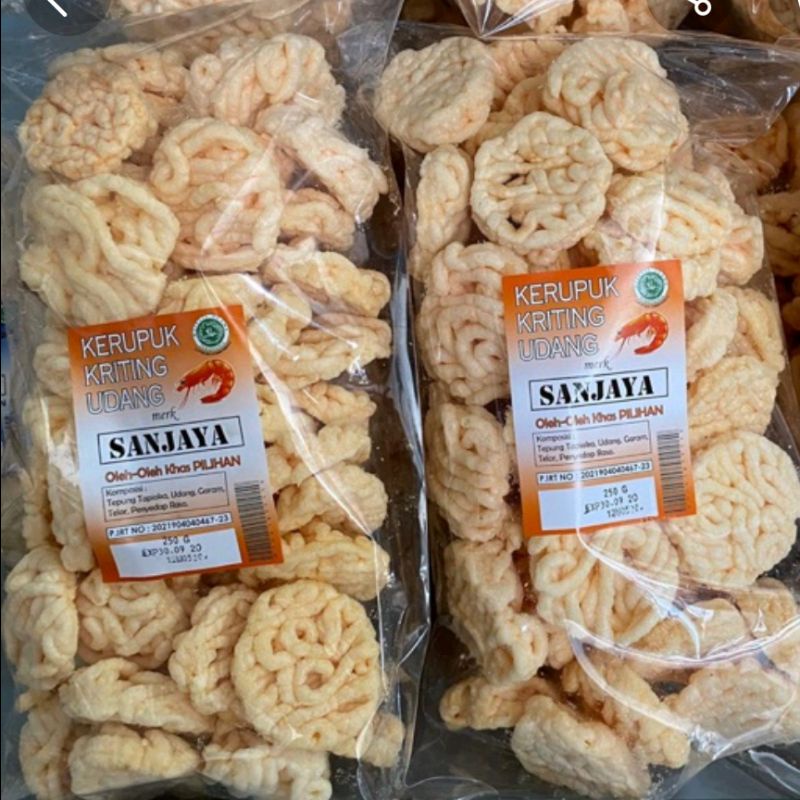 

kerupuk keriting kecil udang