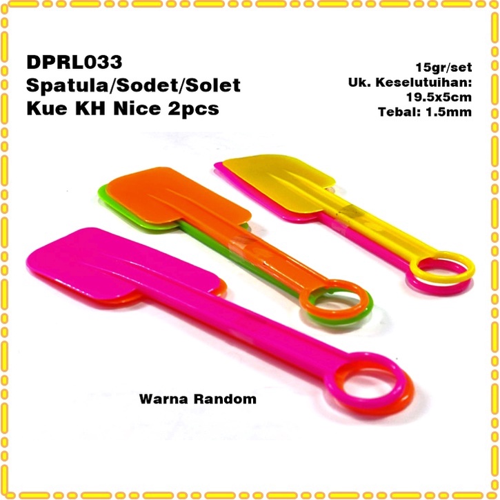 [2pcs] DPRL033 Spatula/Sodet/Solet/Scrapper Kue KH Nice 2pcs 19.5cm