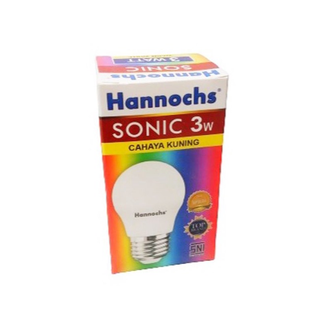 LAMPU LED 3 WATT KUNING / LAMPU LED HANNOCHS 3 WATT KUNING / LAMPU BOHLAM LED WARNA KUNING 3 WATT / 