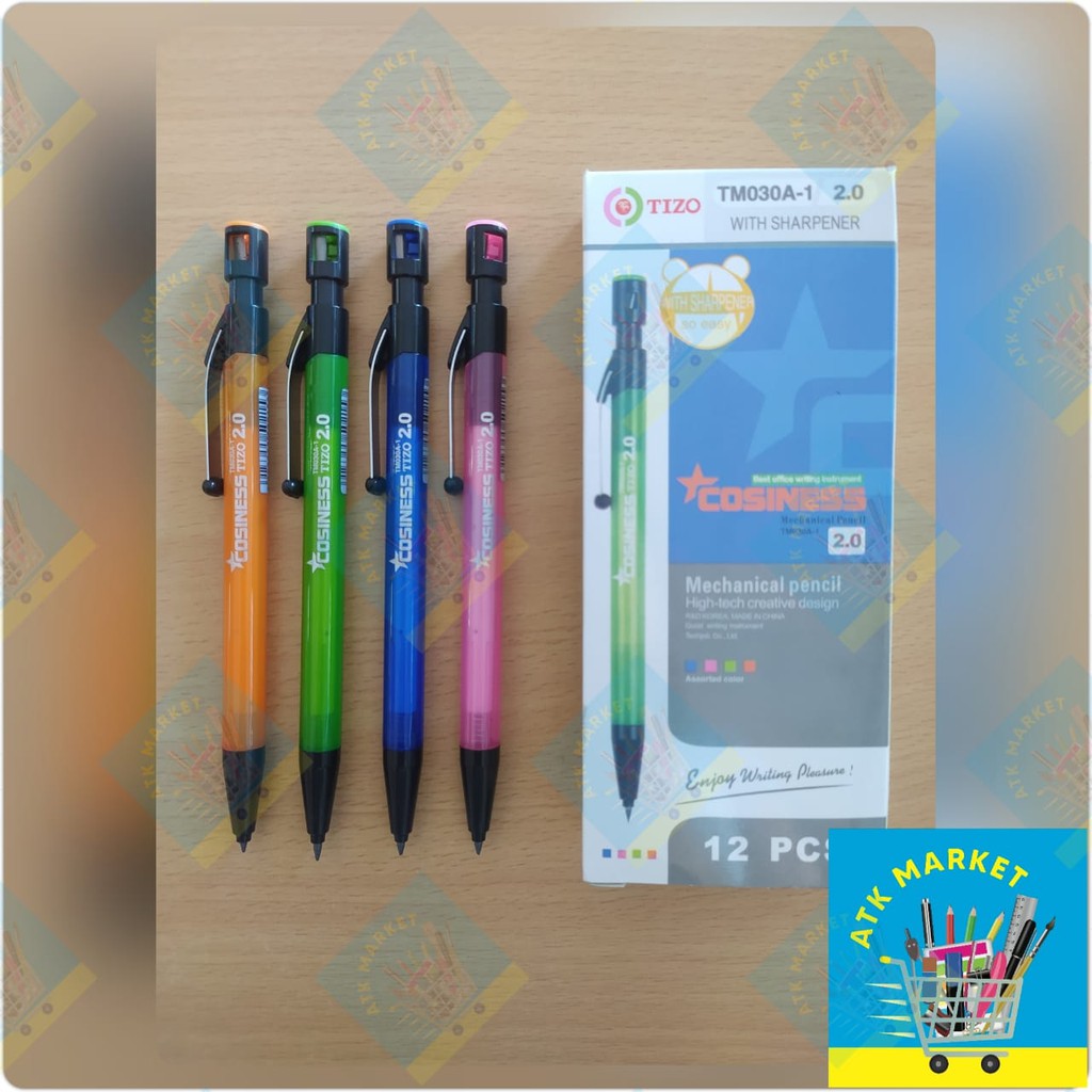 

Pensil / Pencil Mechanic / Mekanik TIZO / JOYKO 2.0 mm (Mata Pensil Kayu) MP-21