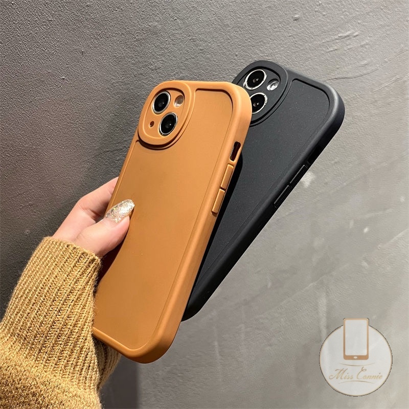 Soft Case Silikon TPU Warna Polos Untuk iPhone 7Plus 11 12 13 Pro Max XR X XS Max 7 8 Plus SE