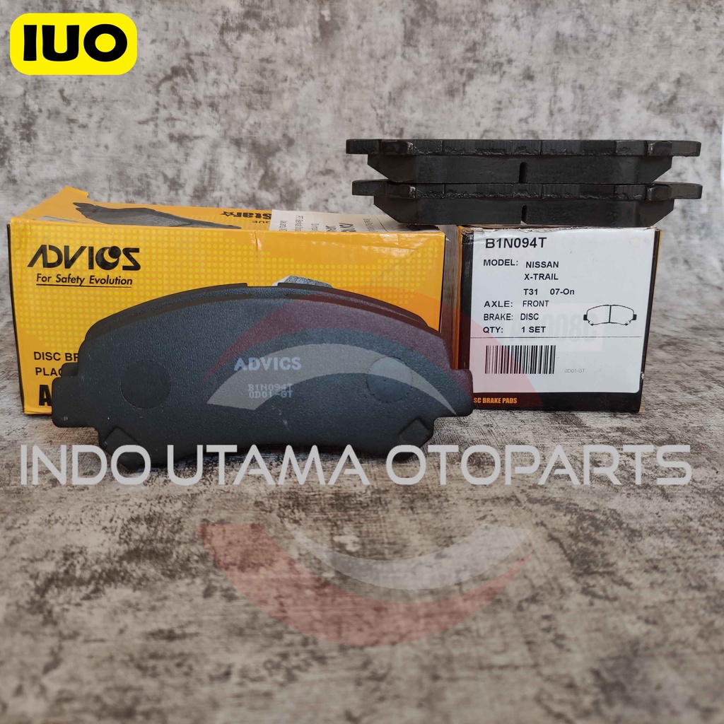 Brake Pad AISIN New Xtrail Kampas Rem ADVICS B1N094T - ORIGINAL