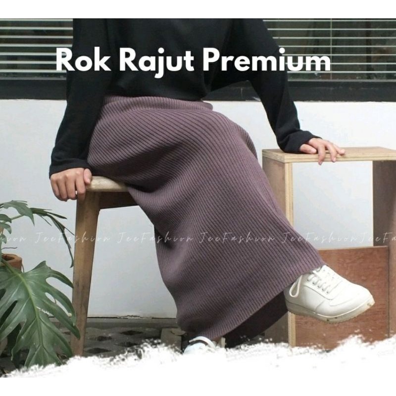 rok span knitted / rok span rajut alvaro / rok semi rajut