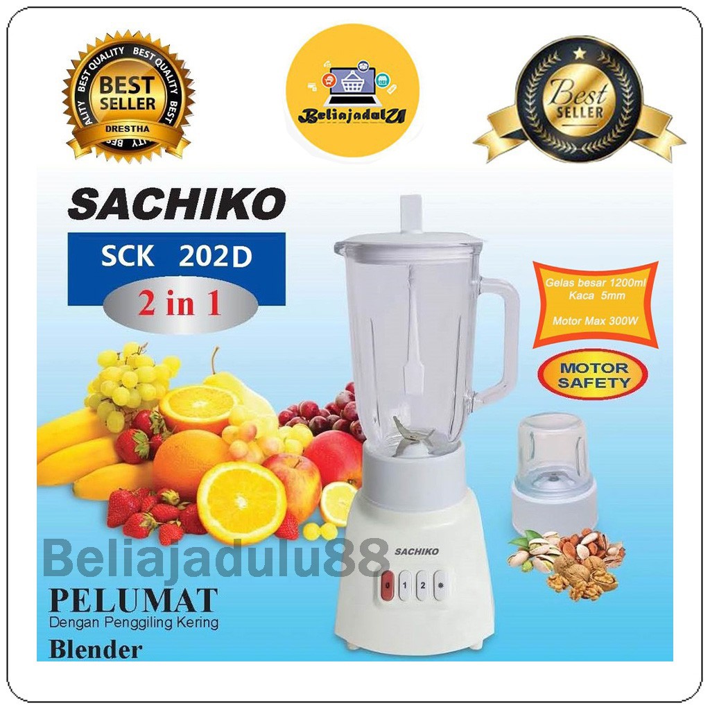 Beliajadulu88 Blender National Kaca Matsunichi 3 IN 1 Kapasitas 1 Liter