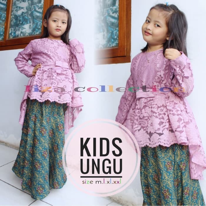 stelan kebaya aurora anak kids kekinian new