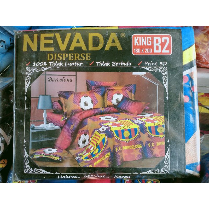 sprei bola Barcelona Nevada 180x200