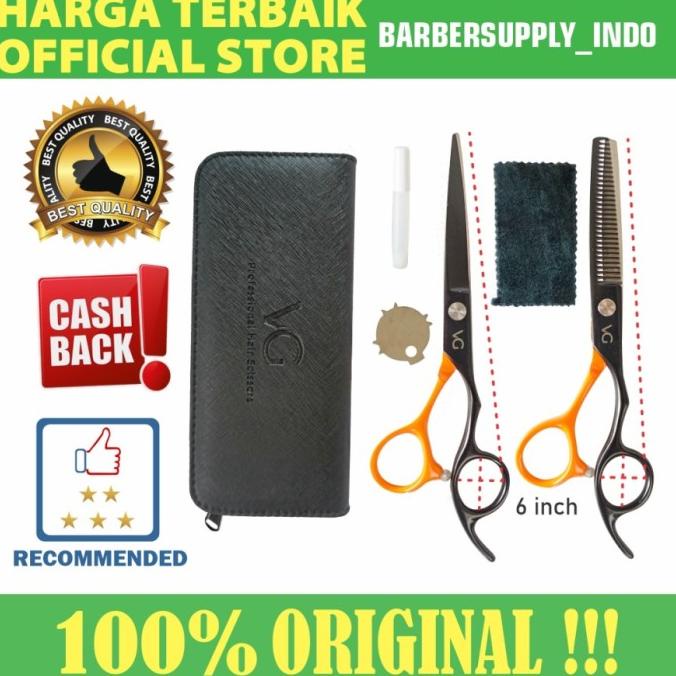 

[PROMO MURAH BISA COD] Gunting Potong Gunting Penipis VG Professional Hair Scissors Sepasang