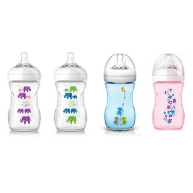 avent blue monkey bottles