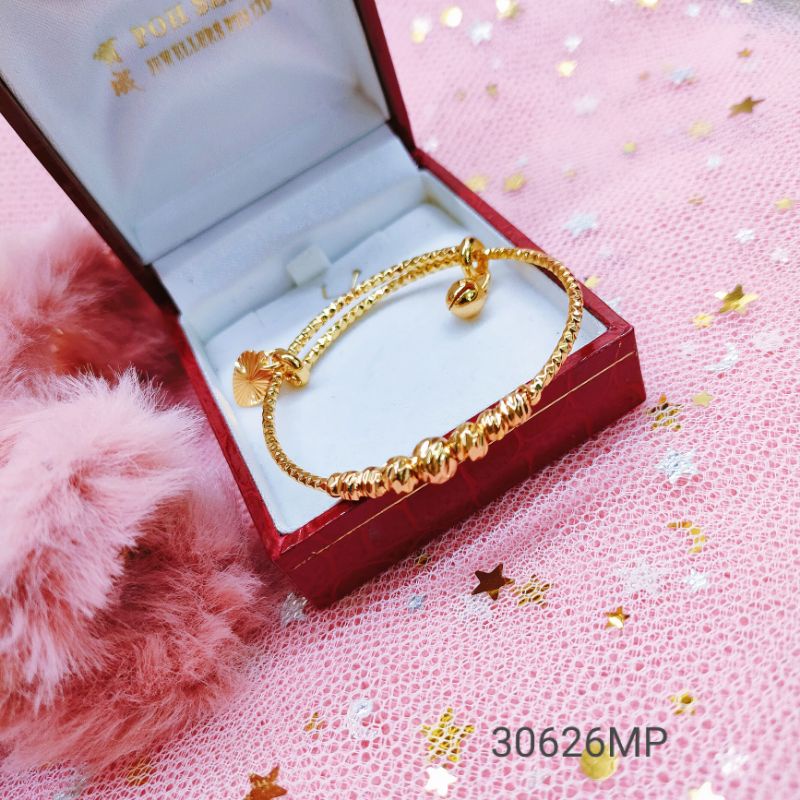 Gelang Bangle Bayi Titanium Anti Karat Lapis EmasA30356MP