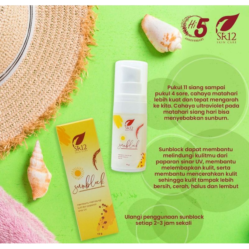 Sunblock Wajah SR12 Spf 50 Anti UV Untuk Dewasa Anak Pria Ori BPOM